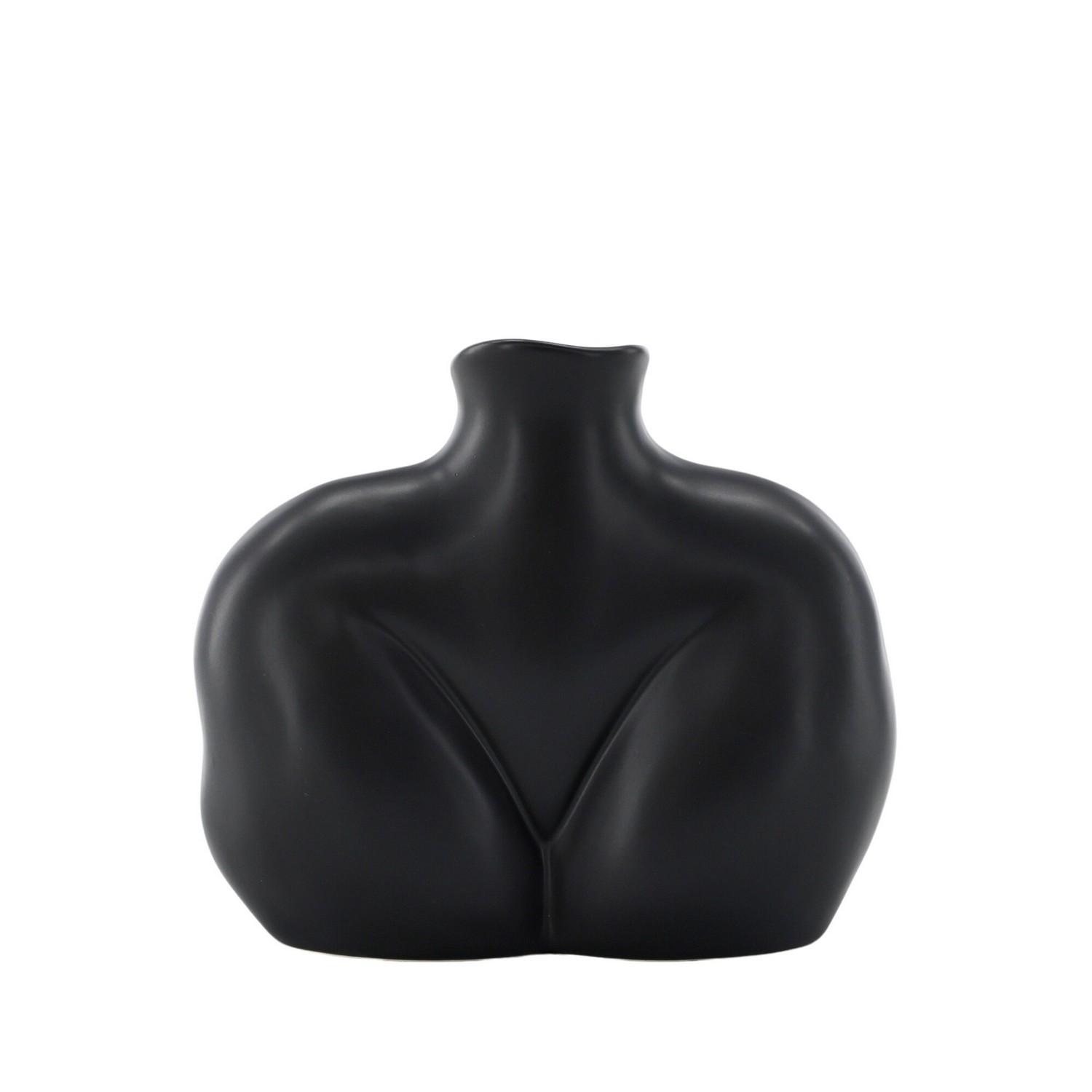 Harvey Vase - Matte Black - 17*10*15Hcm Svart