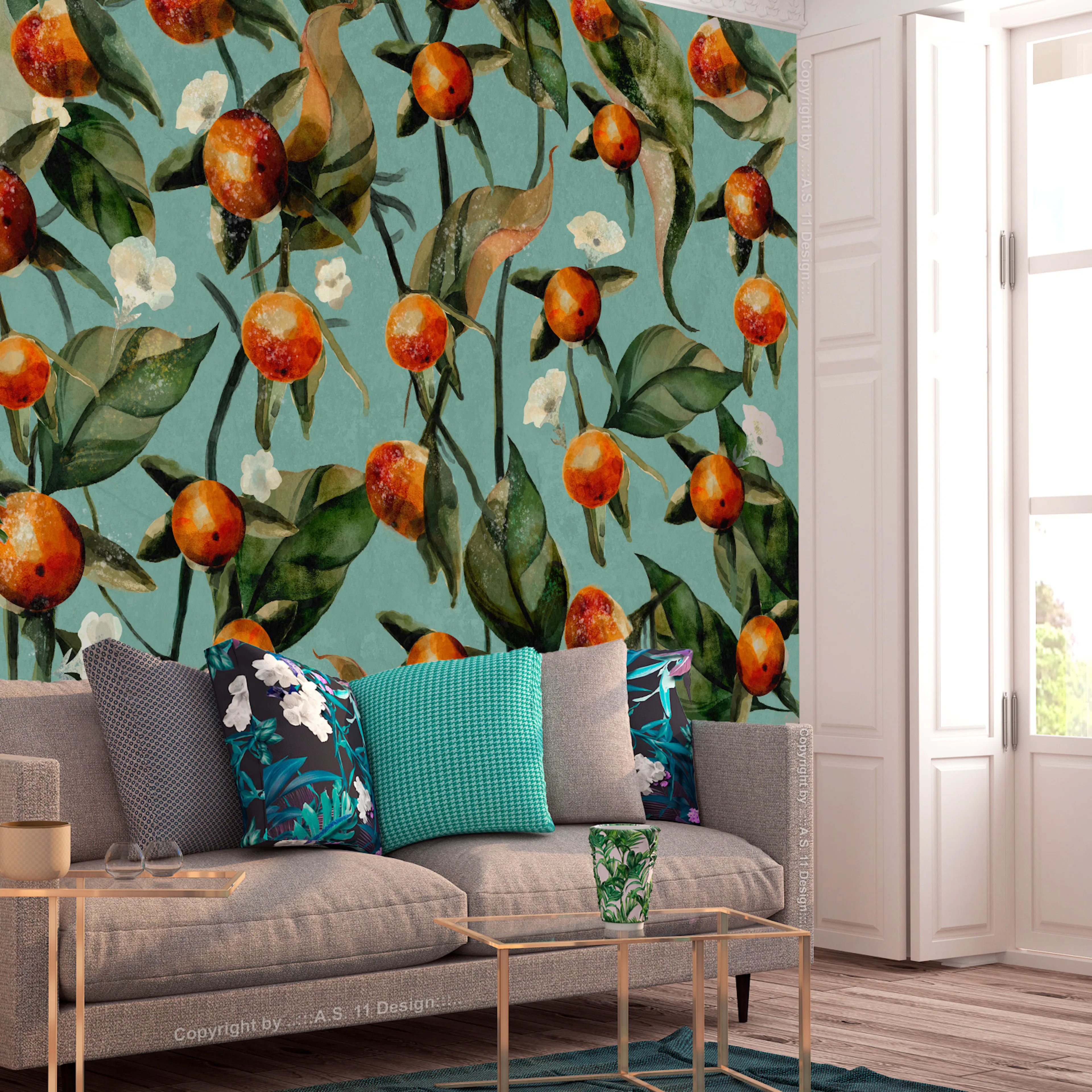 Fototapet - Orange Grove 450x315 450x315 cm