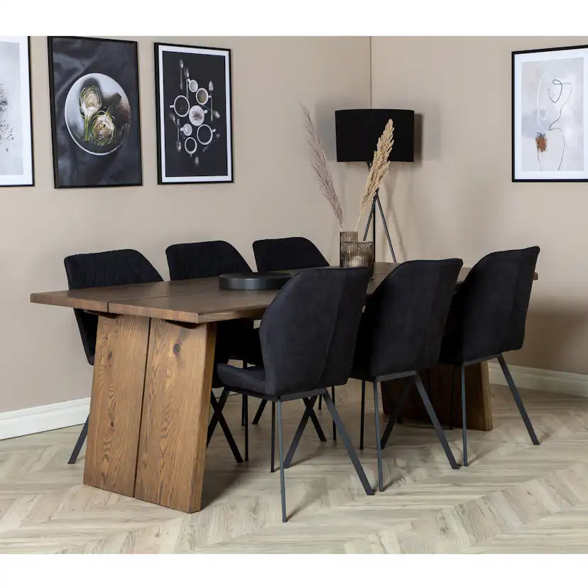 Matgrupp Venture Home Lotus med 6 Geneva Stolar