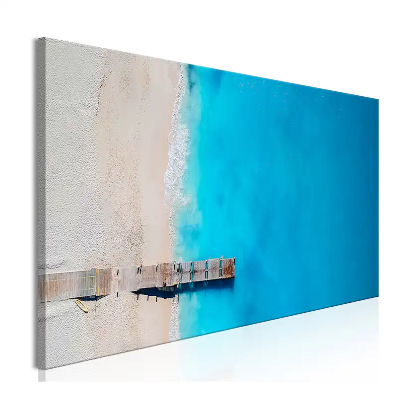 Tavla Arkiio Sea And Wooden Bridge Blue