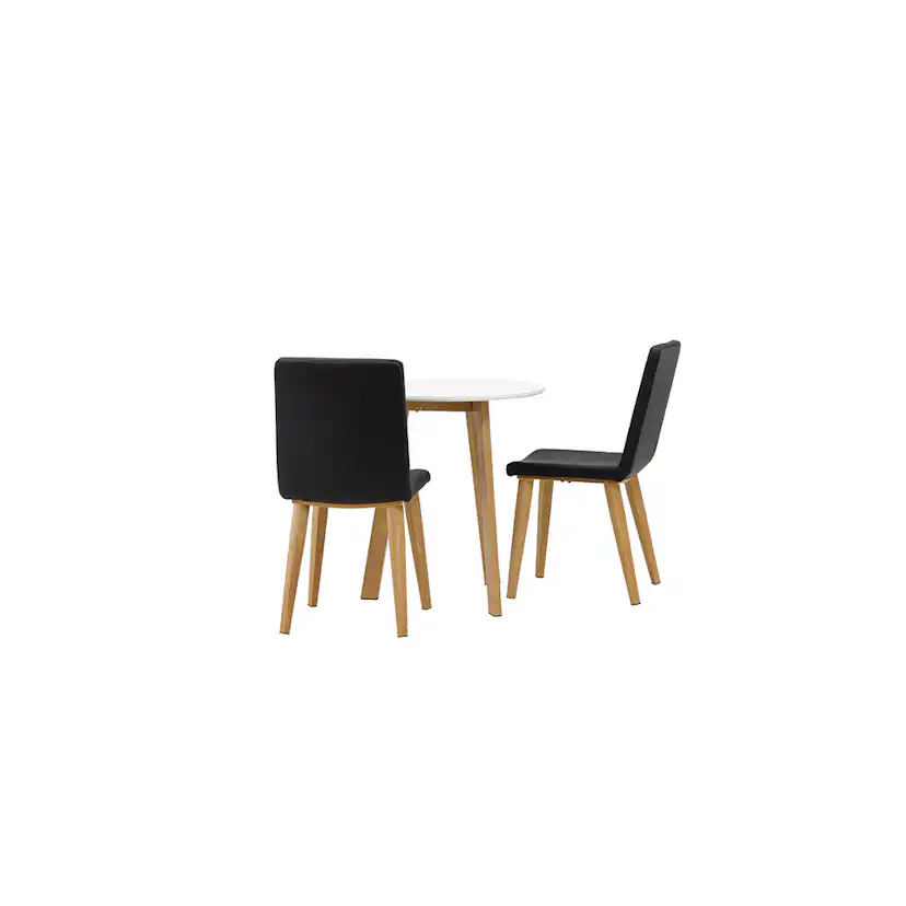 Matgrupp Venture Home Leonora Ø65 cm med 2 st Today stolar