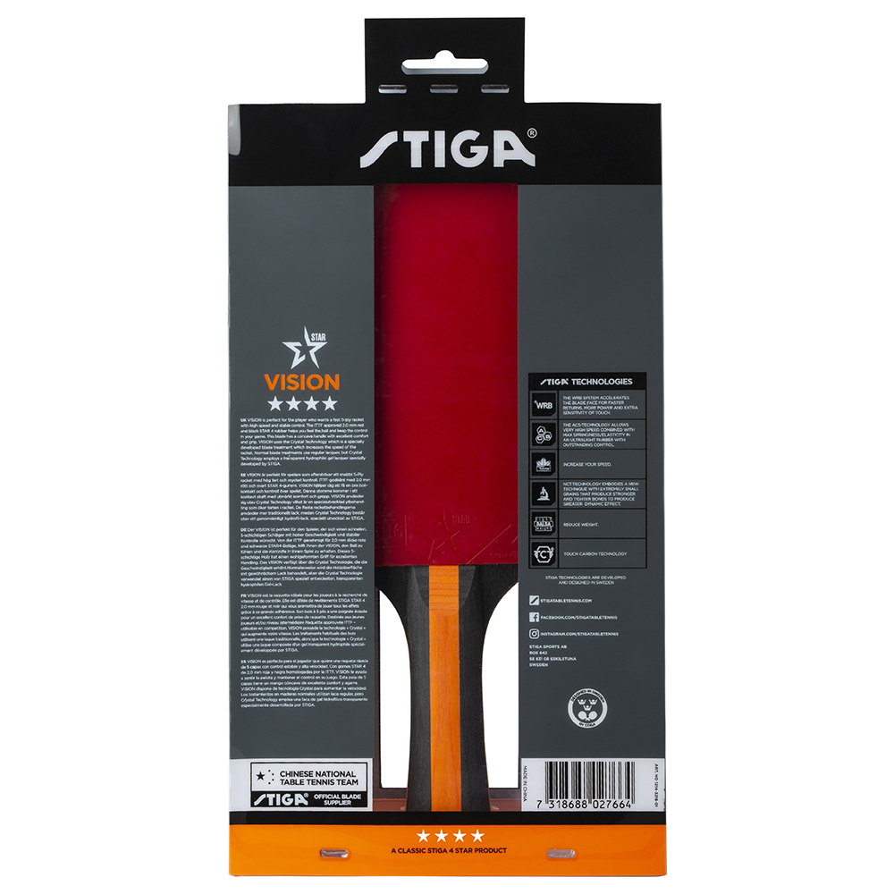 Pingisracket STIGA Sports 4-star Vision