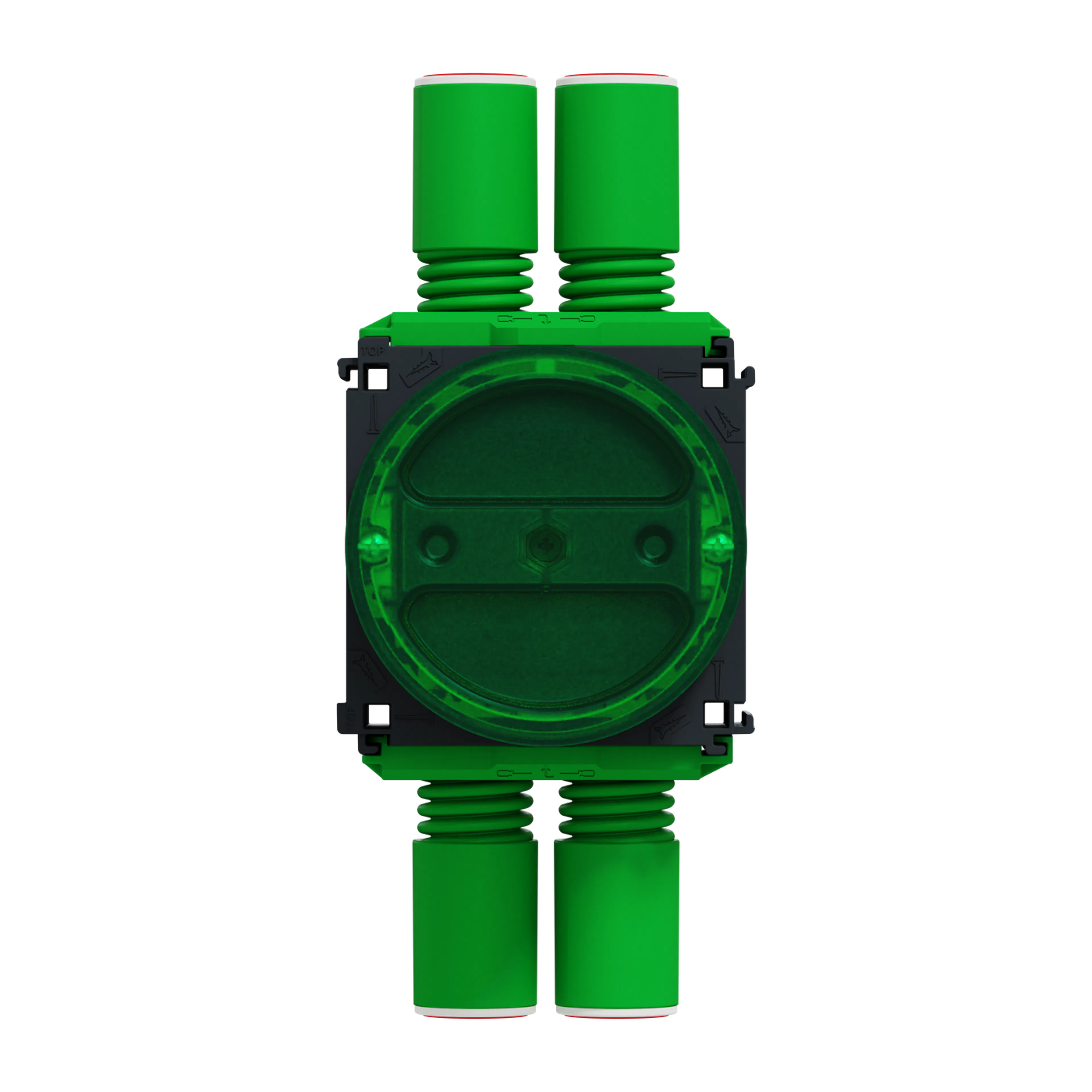 Apparatdosa Schneider Electric Multifix med lock för dubbel-/trippelgips 24-39mm