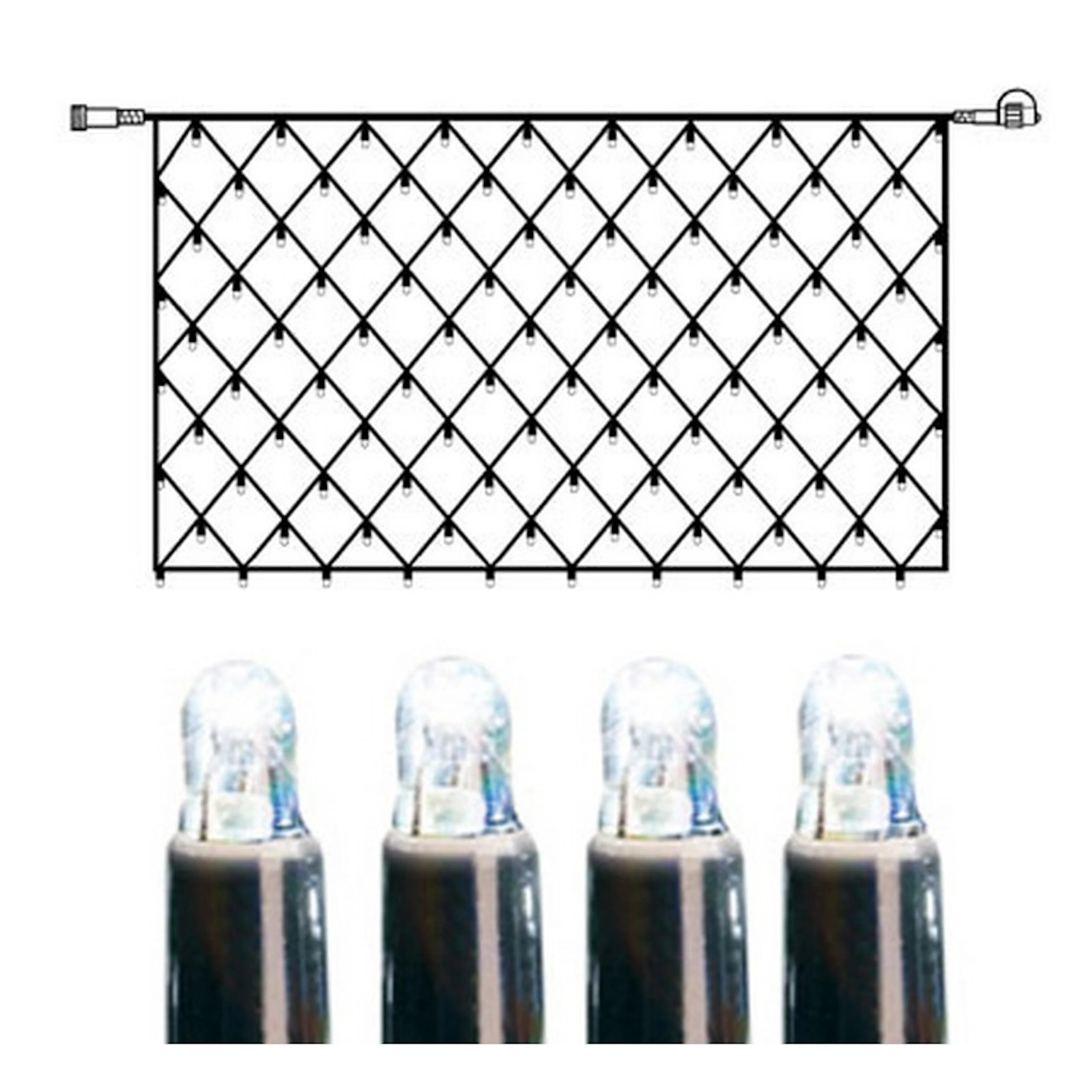 Ljusnät Extra System LED 100L Kallvit