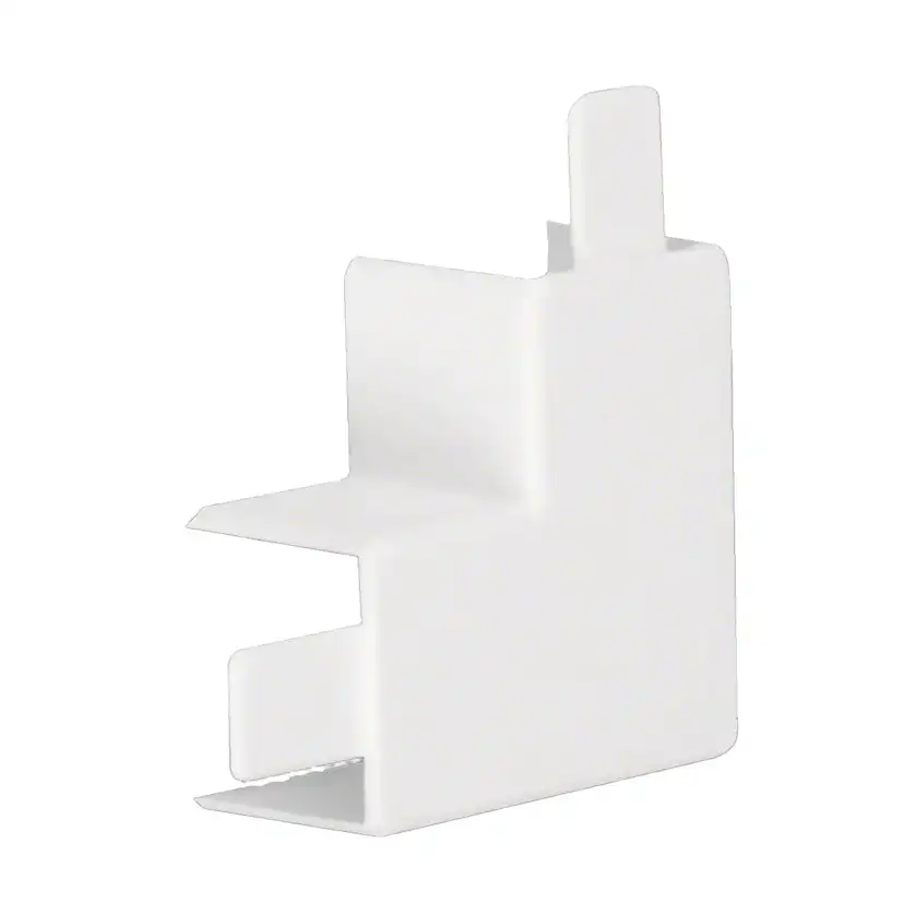 L-Vinkel till Matarkanal Hager LF/LFH 30 x 30 mm Halogenfri Vit RAL 9016