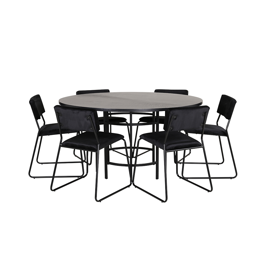 Matgrupp furniture/fashion Copenhagen Ø140 cm med 6 Kenth Stolar