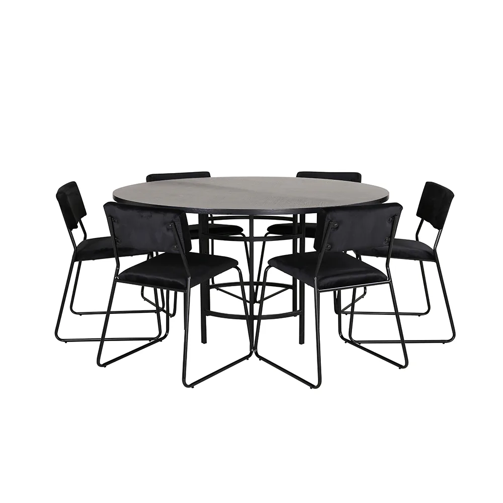 Matgrupp furniture/fashion Copenhagen Ø140 cm med 6 Kenth Stolar