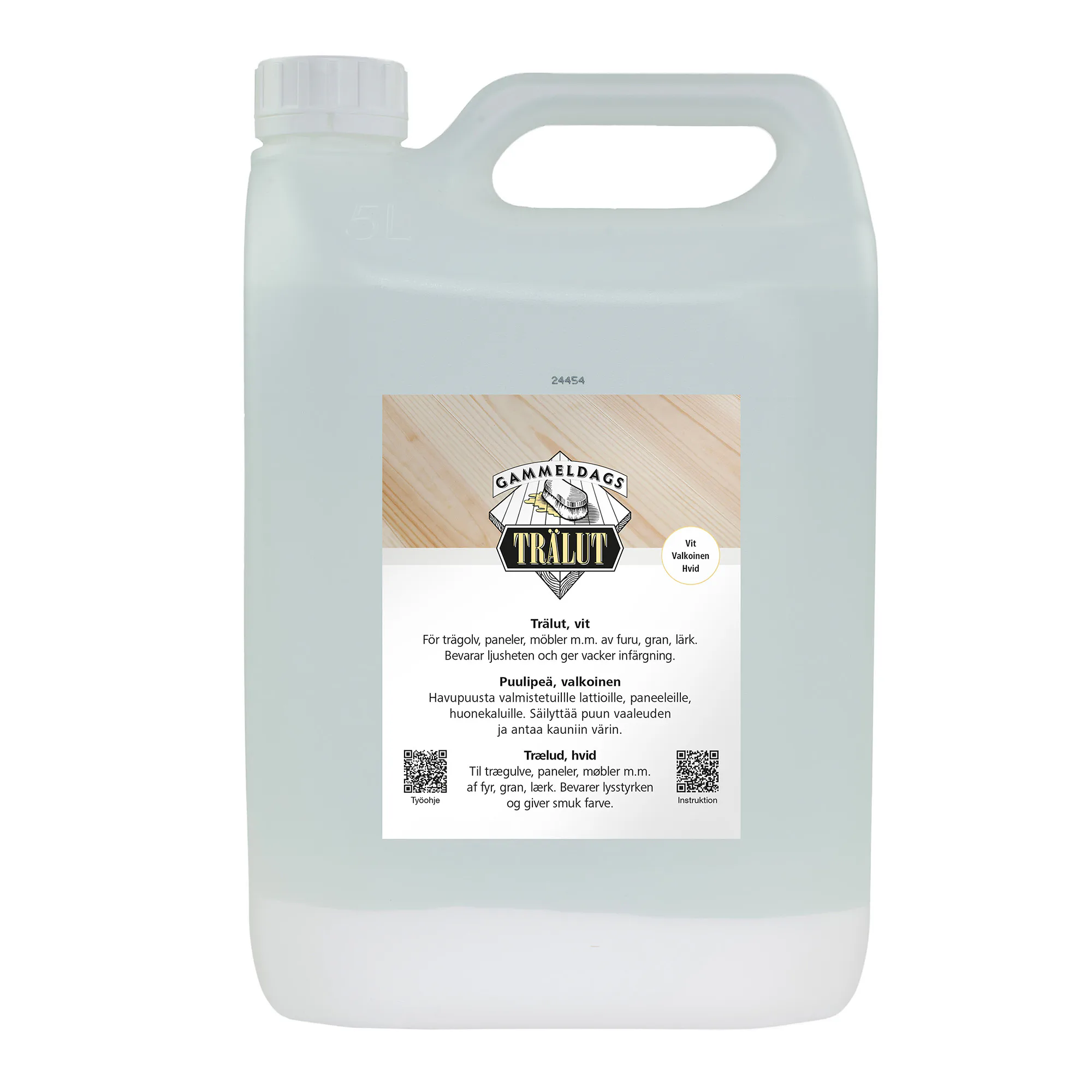 TRÄLUT GAMMELDAGS VIT 5 L 5 liter