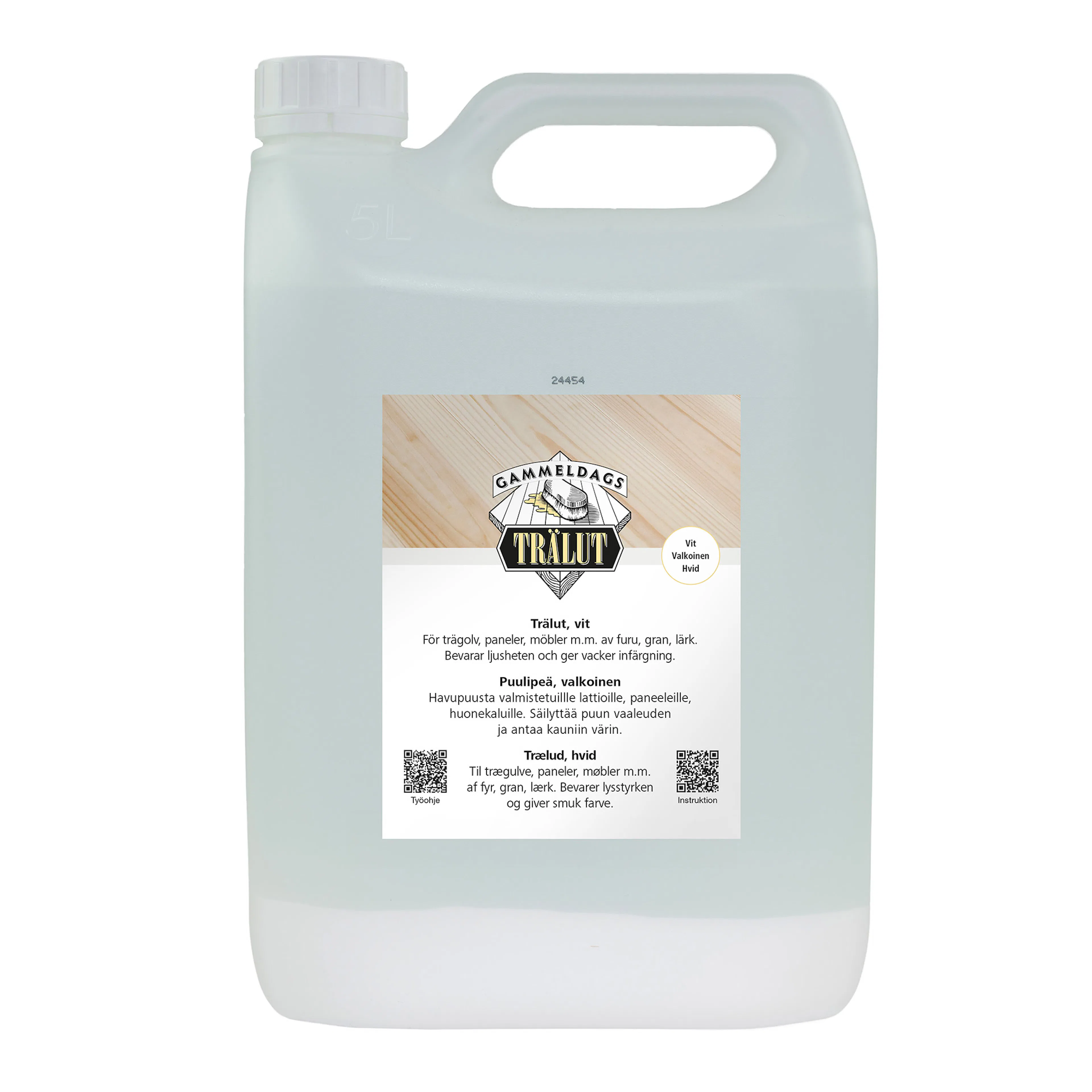 TRÄLUT GAMMELDAGS VIT 5 L 5 liter