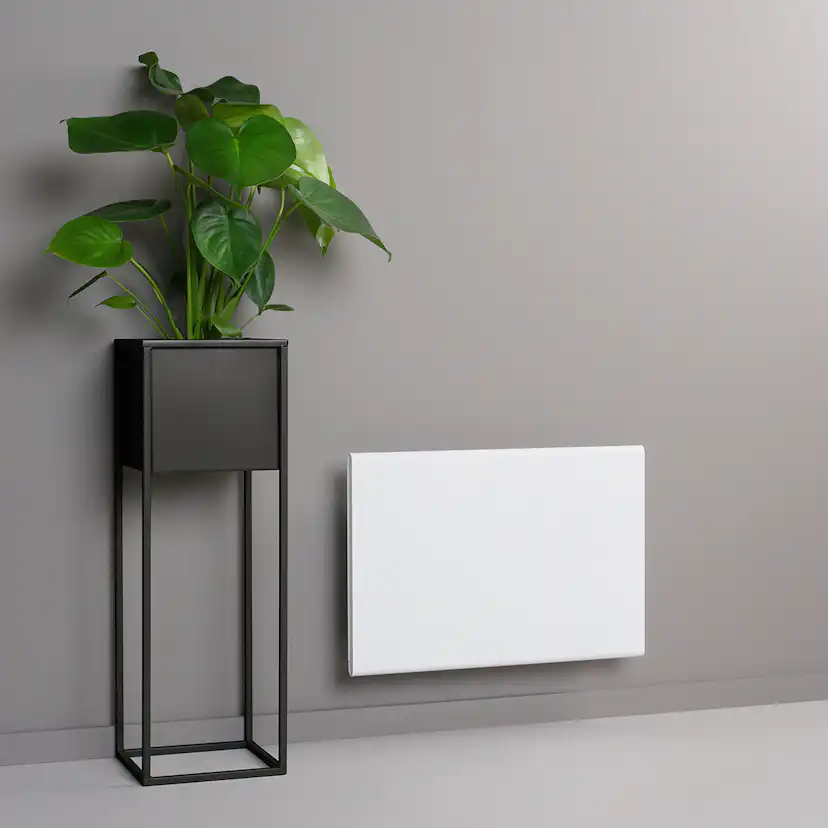 El-element Adax Eco Basic 250W 230V Radiator Vit Stål På Vägg