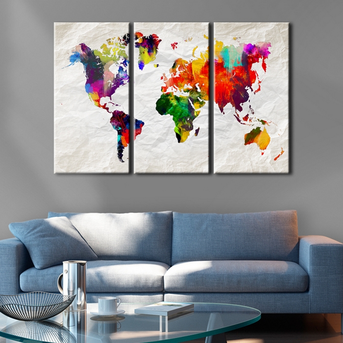 Tavla Arkiio World Map Rainbow Madness II