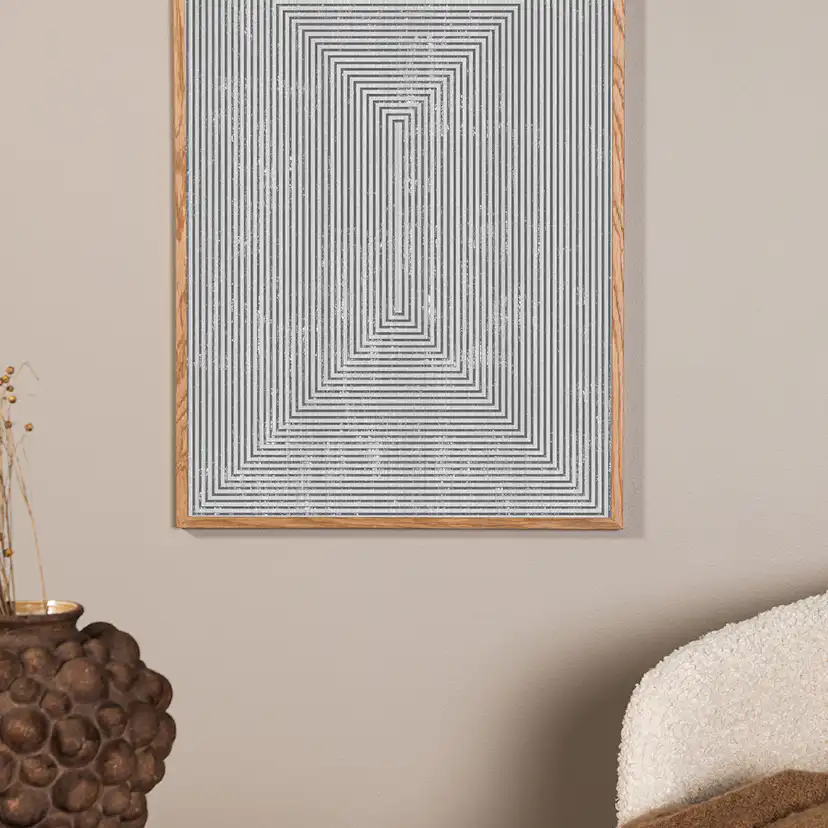 Posters Venture Home Symmetrical 50x70 Grå