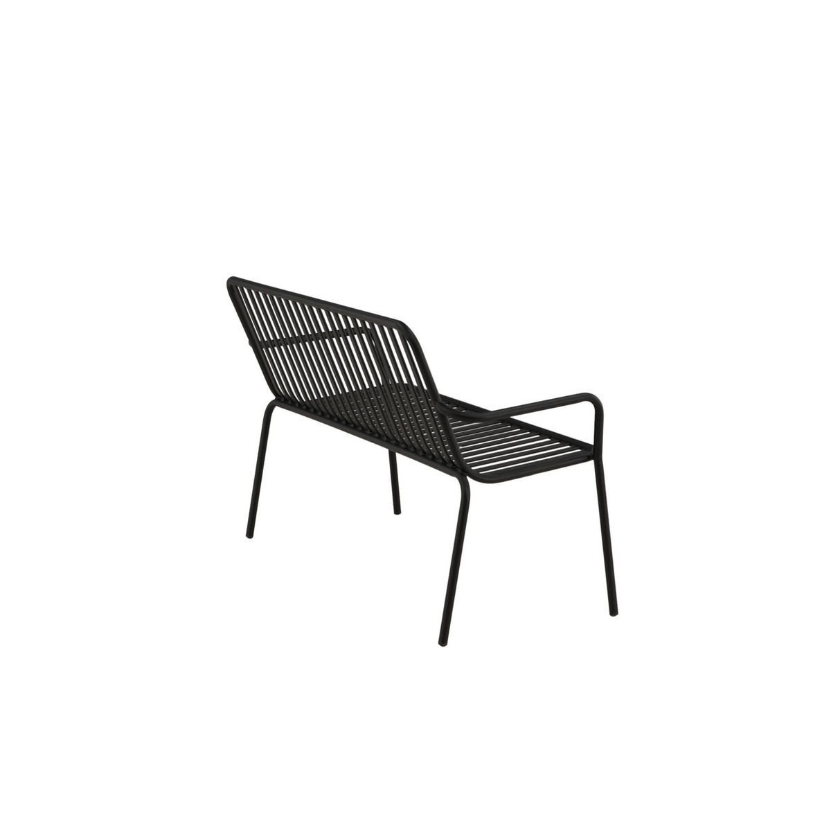 Peking Bench/sofa Aluminium - Black / Svart