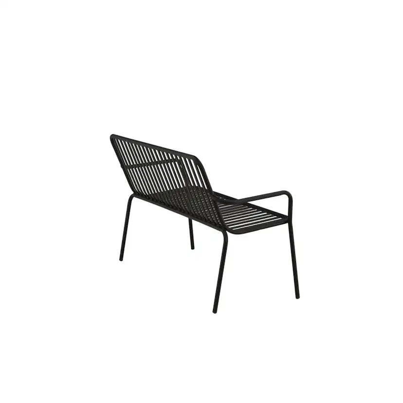 Peking Bench/sofa Aluminium - Black / Svart