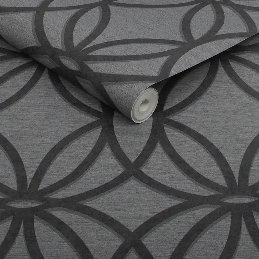 Tapet NEXT Luxe Eclipse Charcoal