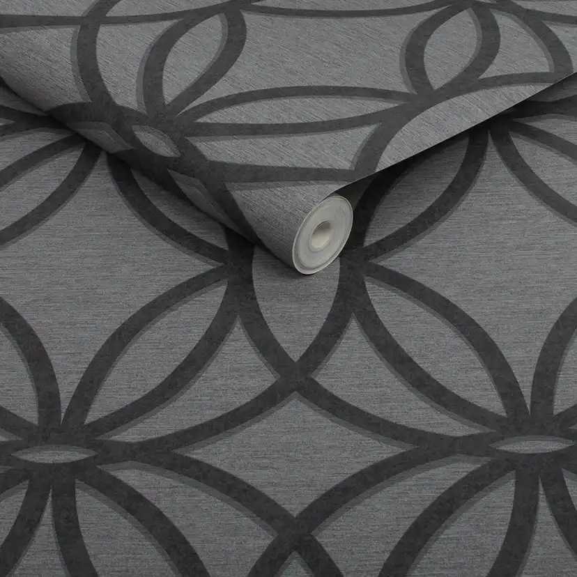 Tapet NEXT Luxe Eclipse Charcoal