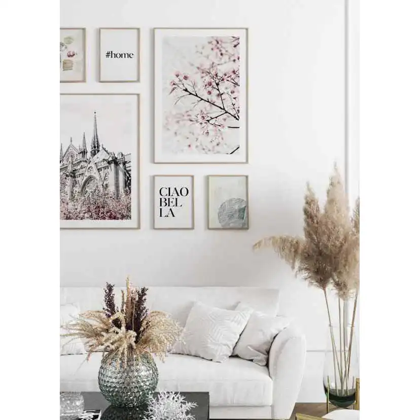 Poster Gallerix Church And Flowers