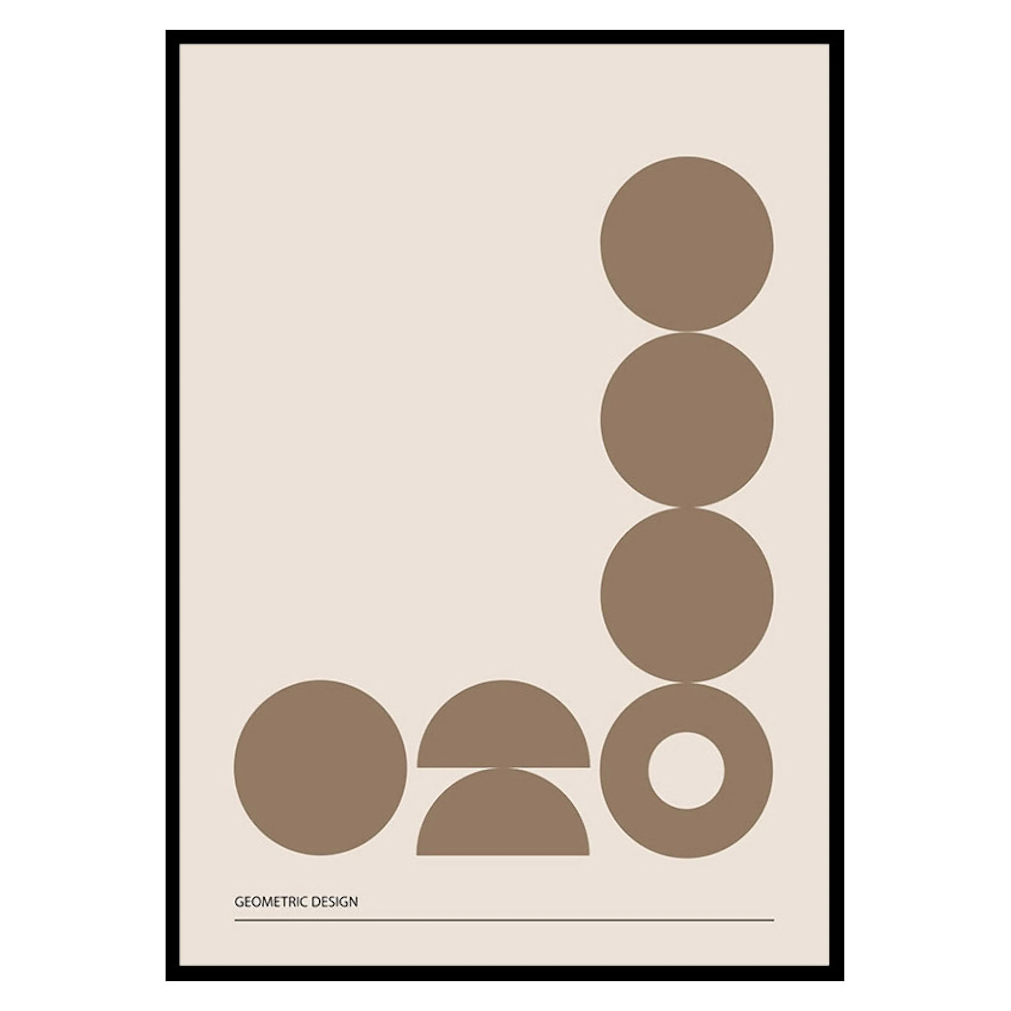 Poster Gallerix Geometric Graphic Beige No2
