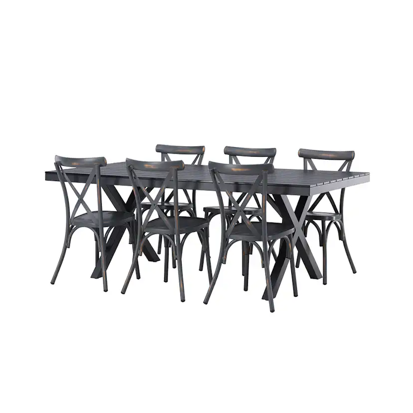 Matgrupp Venture Home Garcia Bord med 6 Tablas Stolar