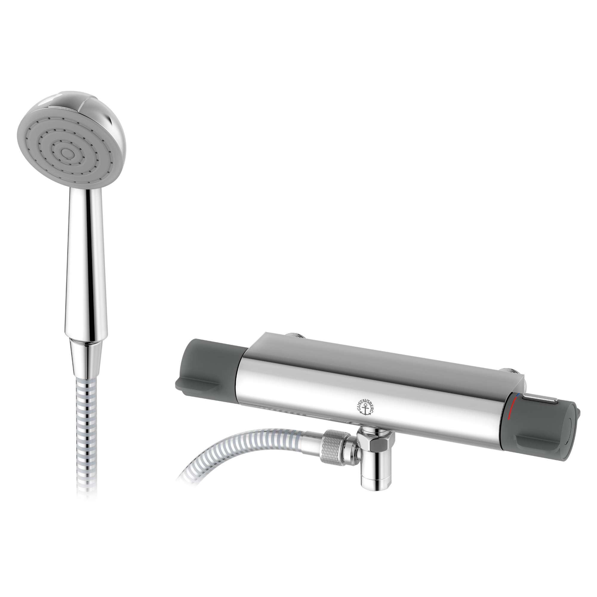 Duschset Gustavsberg Care med Blandare och Handdusch