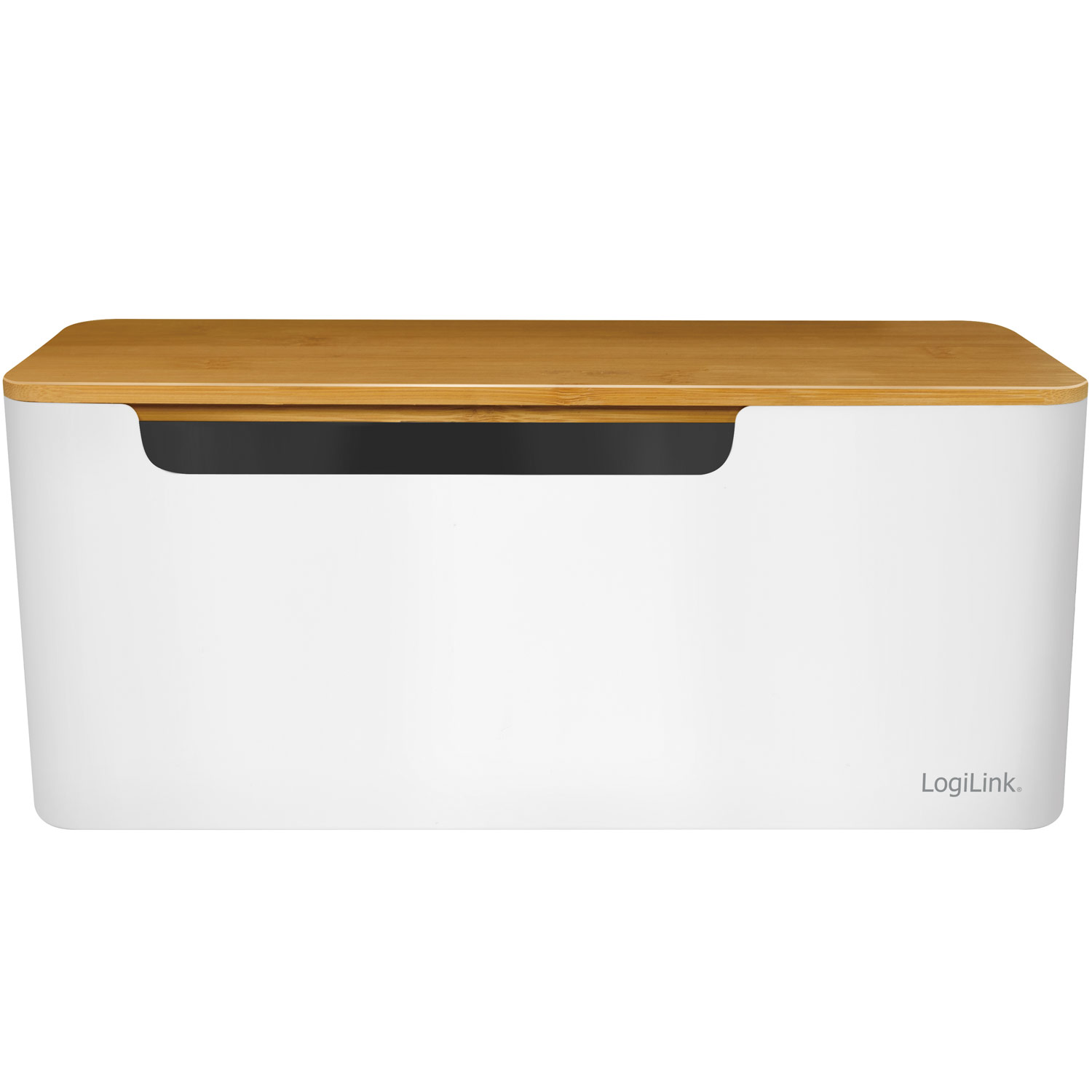 Kabelgömma LogiLink Cable Box Med Bambulock 32x14x13 cm