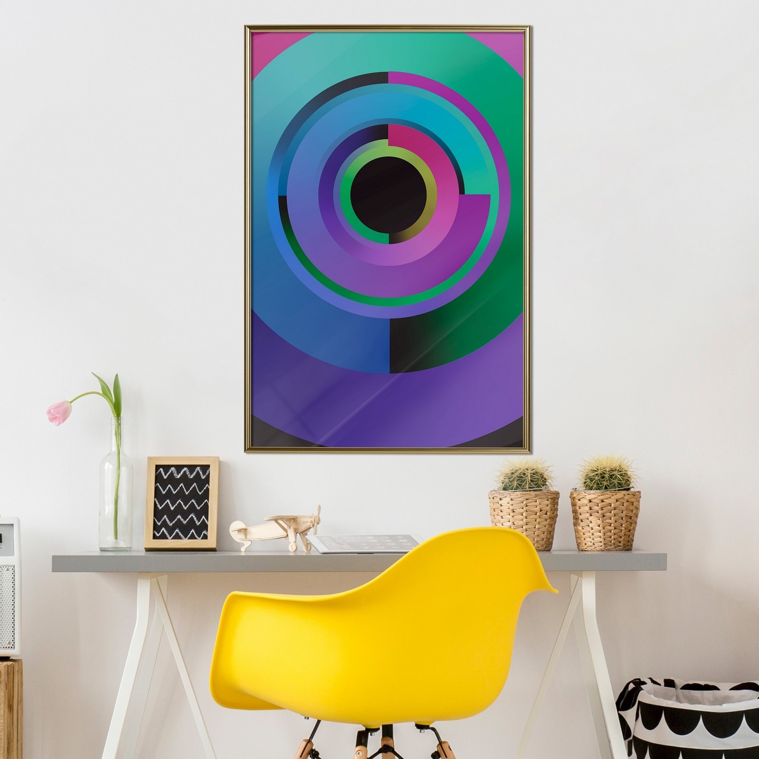 Poster Artgeist Affisch Colourful Gears