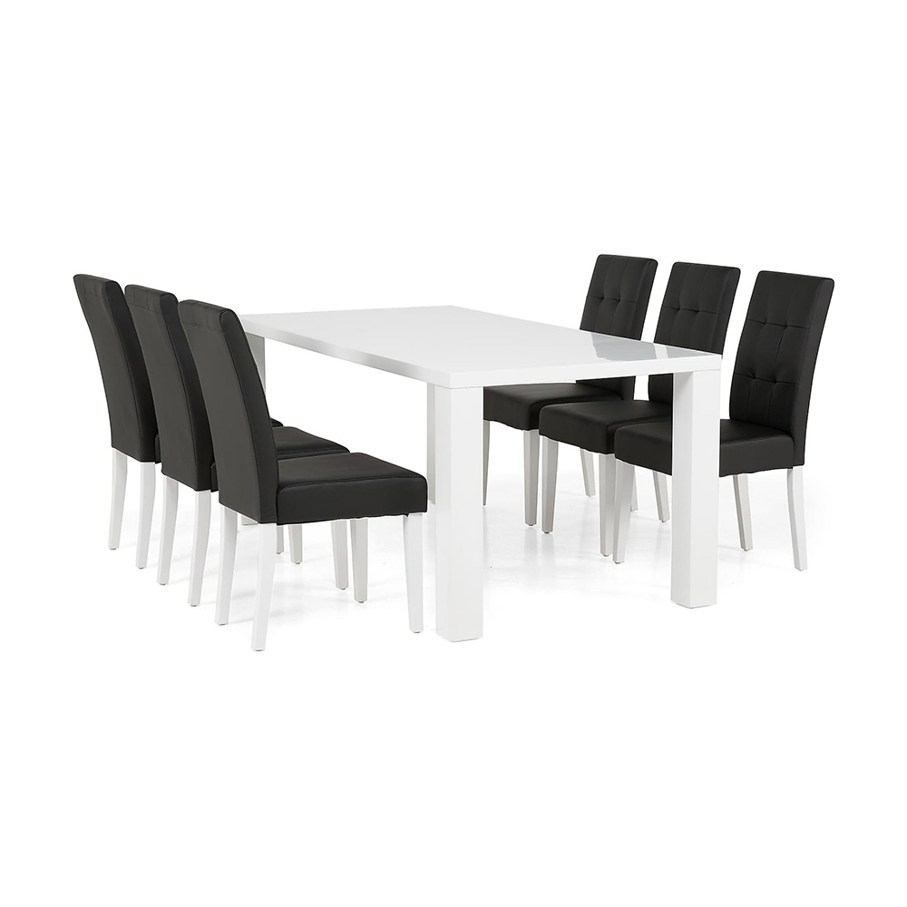 Matgrupp In Living Cibus med 6 Viktor Stol