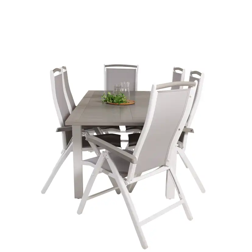 Matgrupp Venture Home Aleyna 160/240 med 6 Stolar