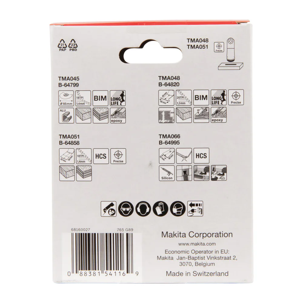 Sågbladssats Makita B-67505 Starlock Golvset 4 st