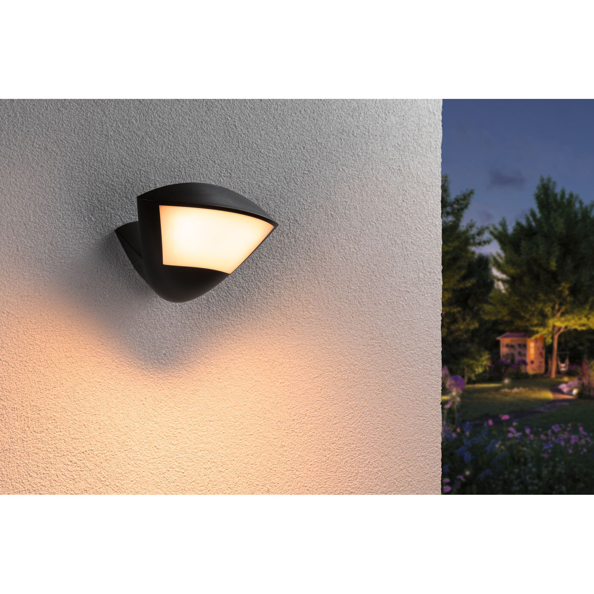 Fasadbelysning LED Paulmann Skyla Smart Home Zigbee 3.0 med Skymningsstyrd rörelsedetektor IP44 230V