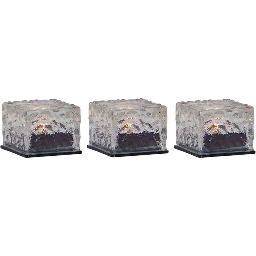 Solcellsljus Star Trading Icecube 3-pack