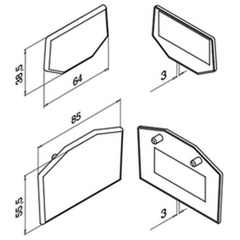 Täckbricka Herrljunga Ledstångsfabrik till Golvbeslag 6500