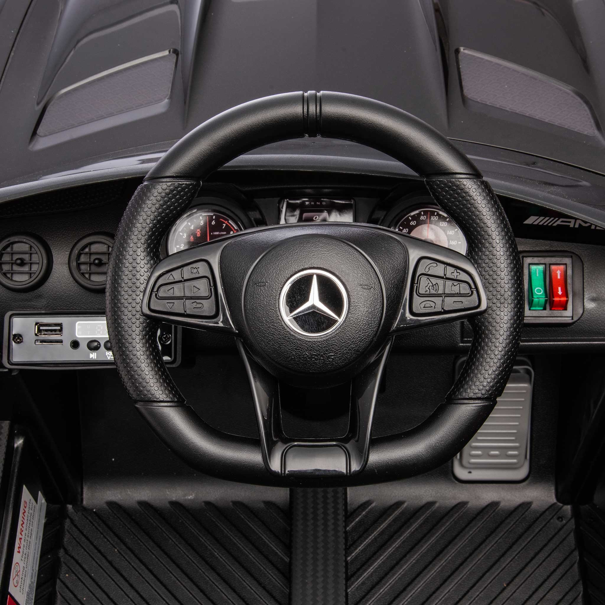 Elbil Swoop Mercedes-Benz GTR Elektrisk Lekbil med Fjärrkontroll