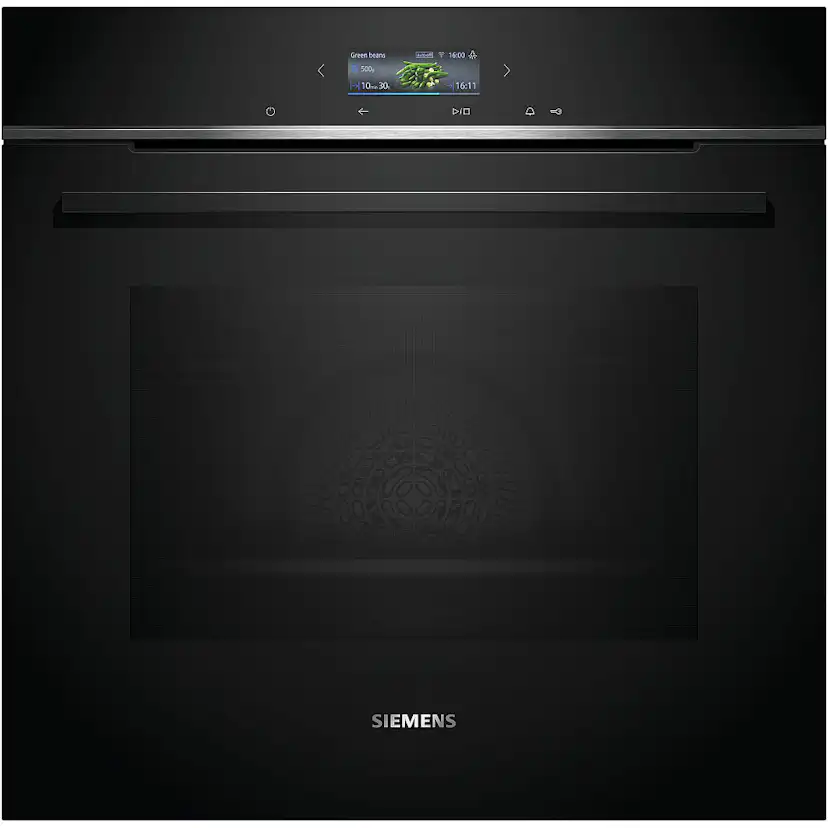 Ugn och Mikro Siemens iQ700 HB772A1B1 + BF722R1B1 Med Pyrolys Rengöring För Inbyggnad