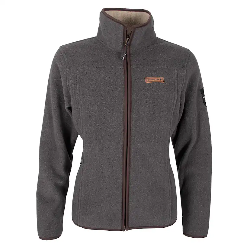 Fleecetröja Woodline Bolmen Grå Dam