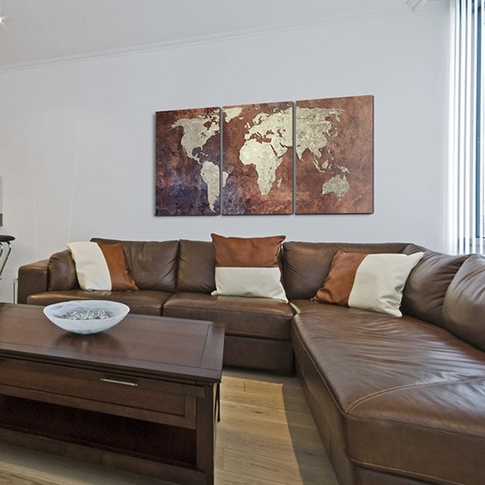 Tavla Arkiio Stål Kontinenter