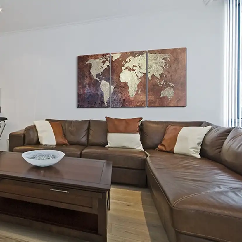 Tavla Arkiio Stål Kontinenter