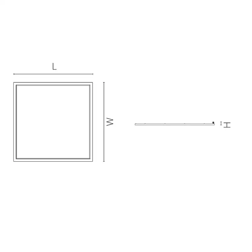 Interiörarmatur SG ARMATUREN Sense Surface 600X600 3000K