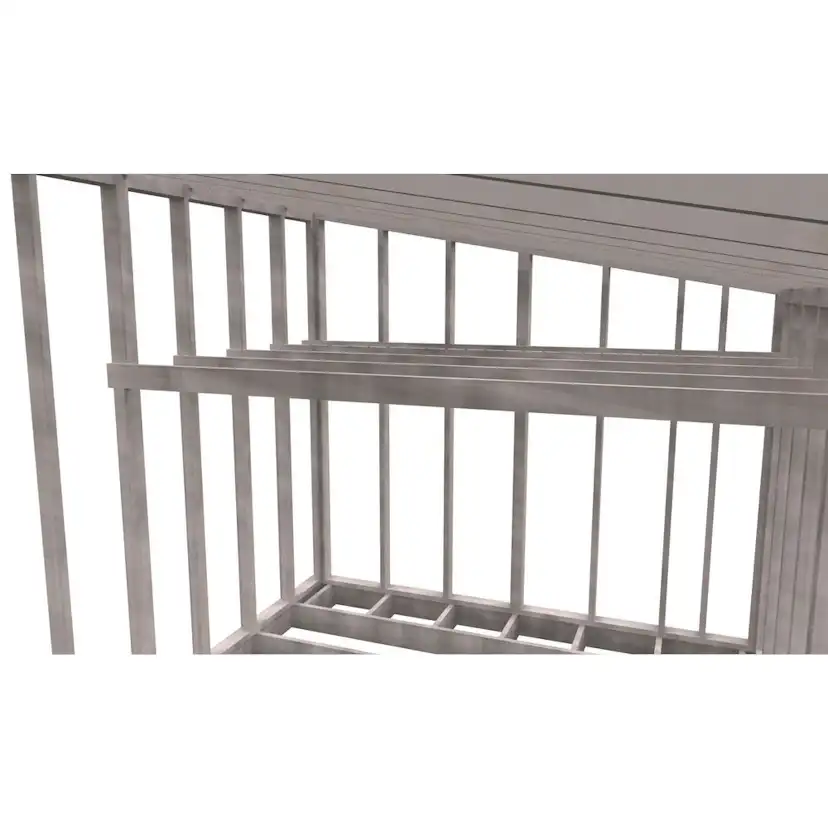 Attefallsstomme Byggstommar 10 grader med Loft 7200x3940 mm Färdiga Sektioner
