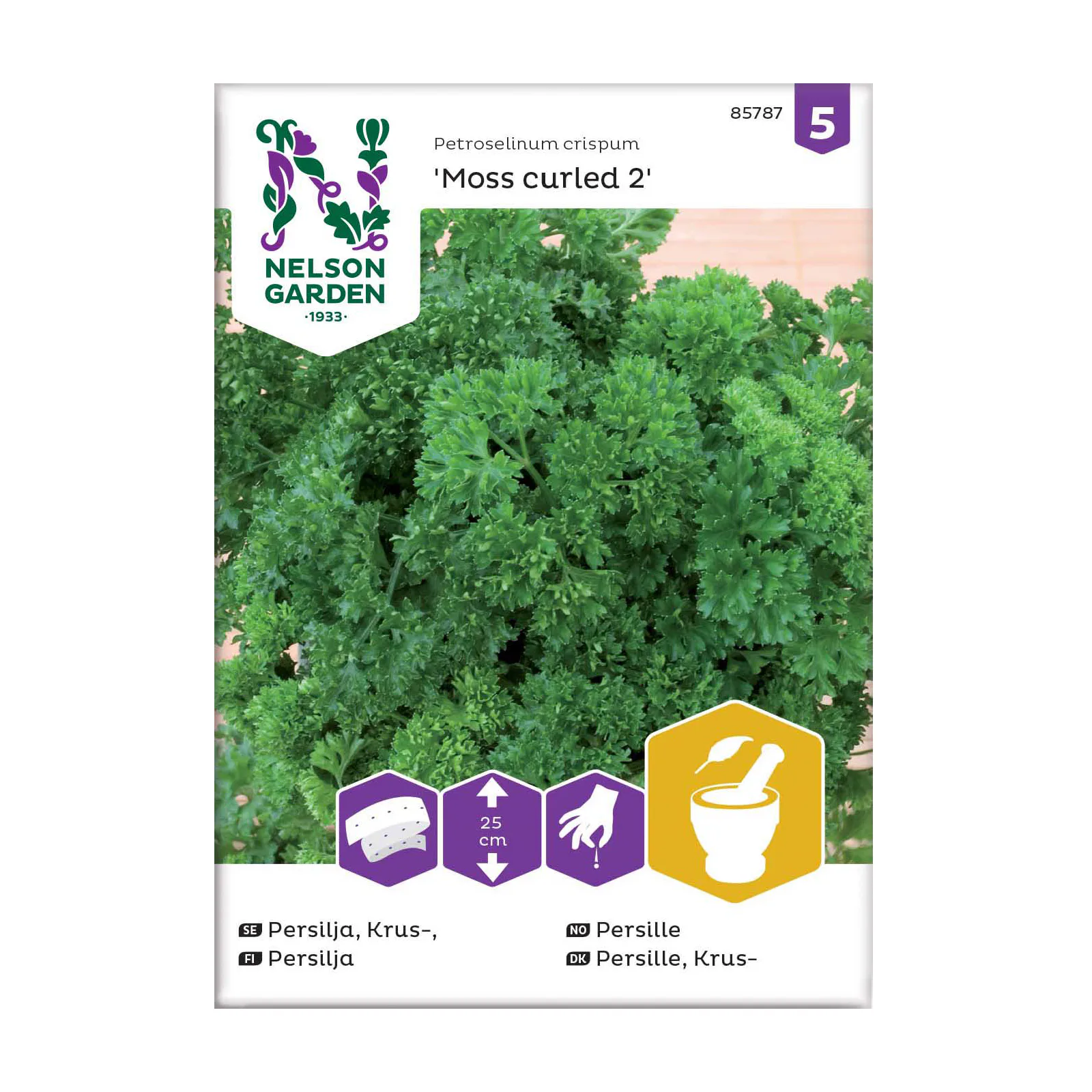 Frö Kruspersilja Nelson Garden Moss curled 2 Såband