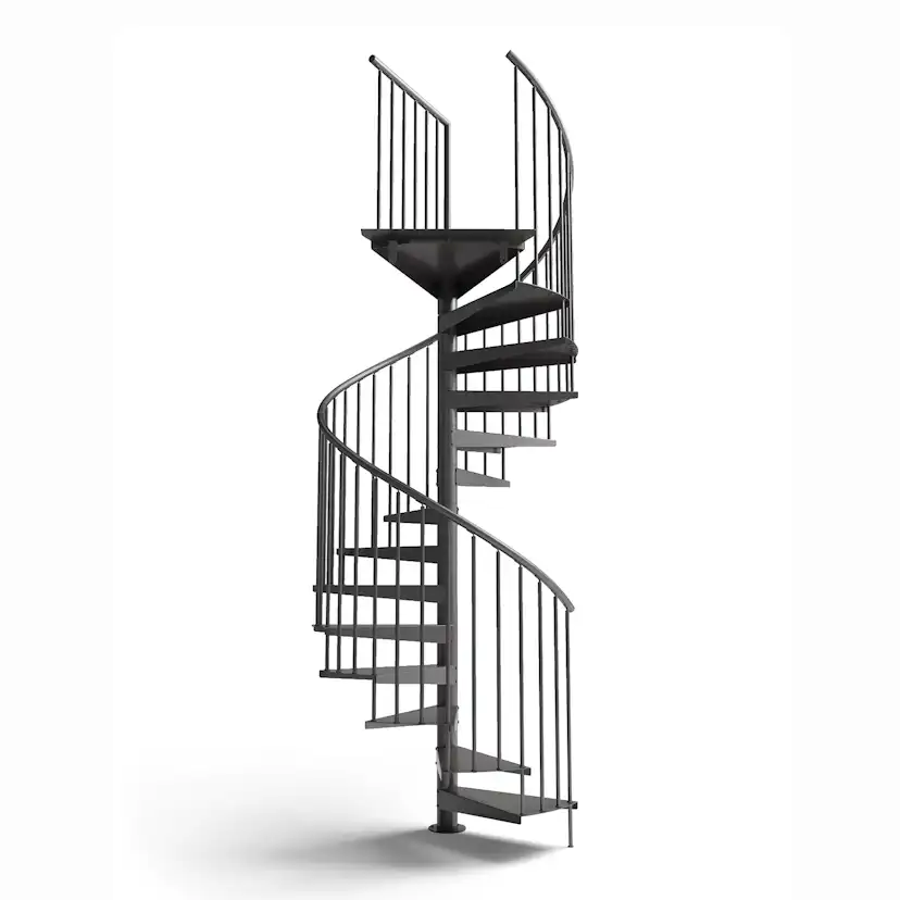 Skyddsräcke Drömtrappor by D'Opera till Spiraltrappa Pure Steel F20 1m