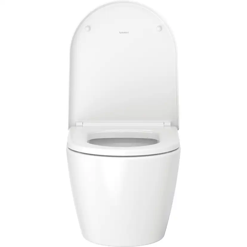 Vägghängd Toalettstol Duravit ME by Starck Rimless 253009 inkl Toalettsits
