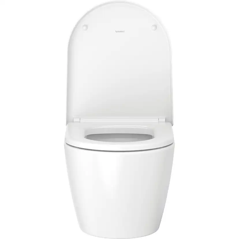 Vägghängd Toalettstol Duravit ME by Starck Rimless 253009 inkl Toalettsits