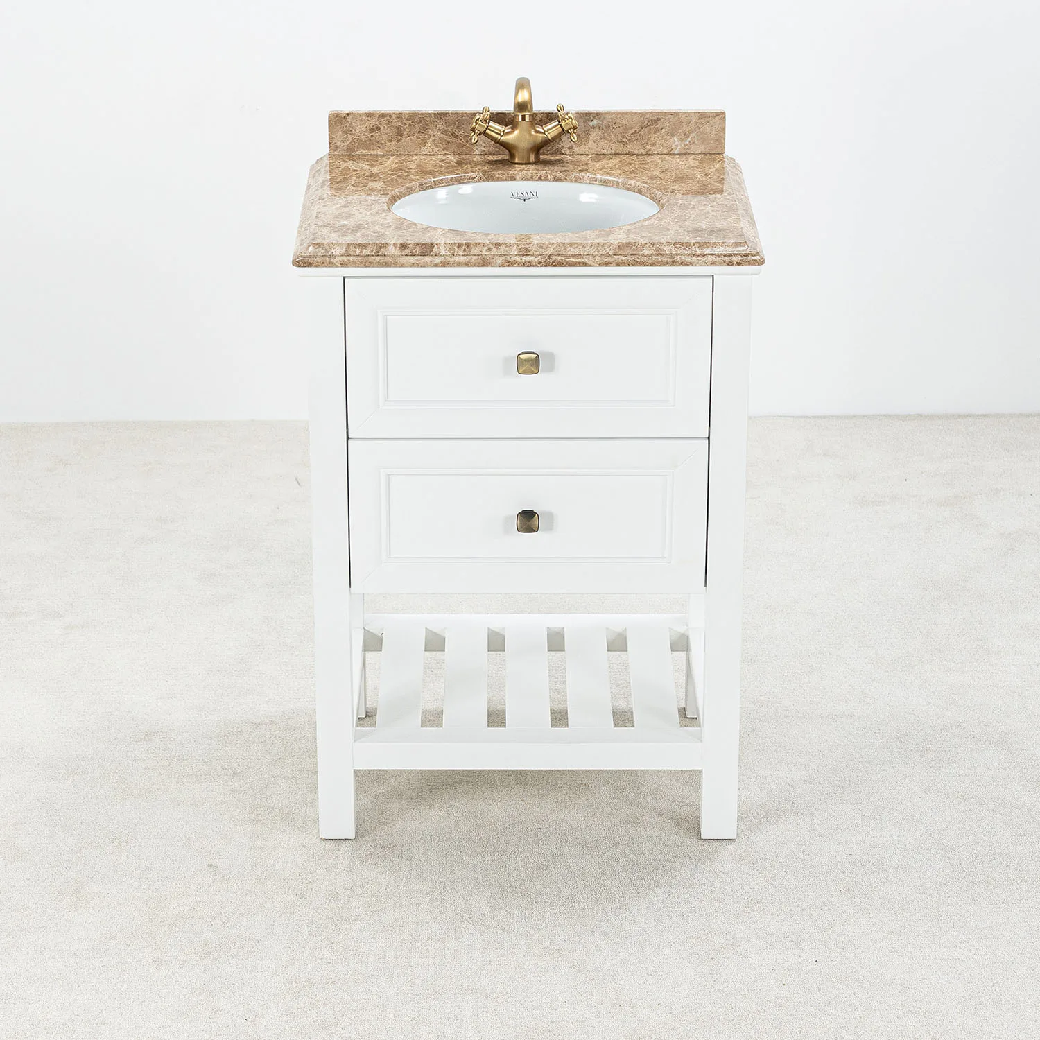 Tvättställsskåp Vesani Utah Beige Marmor