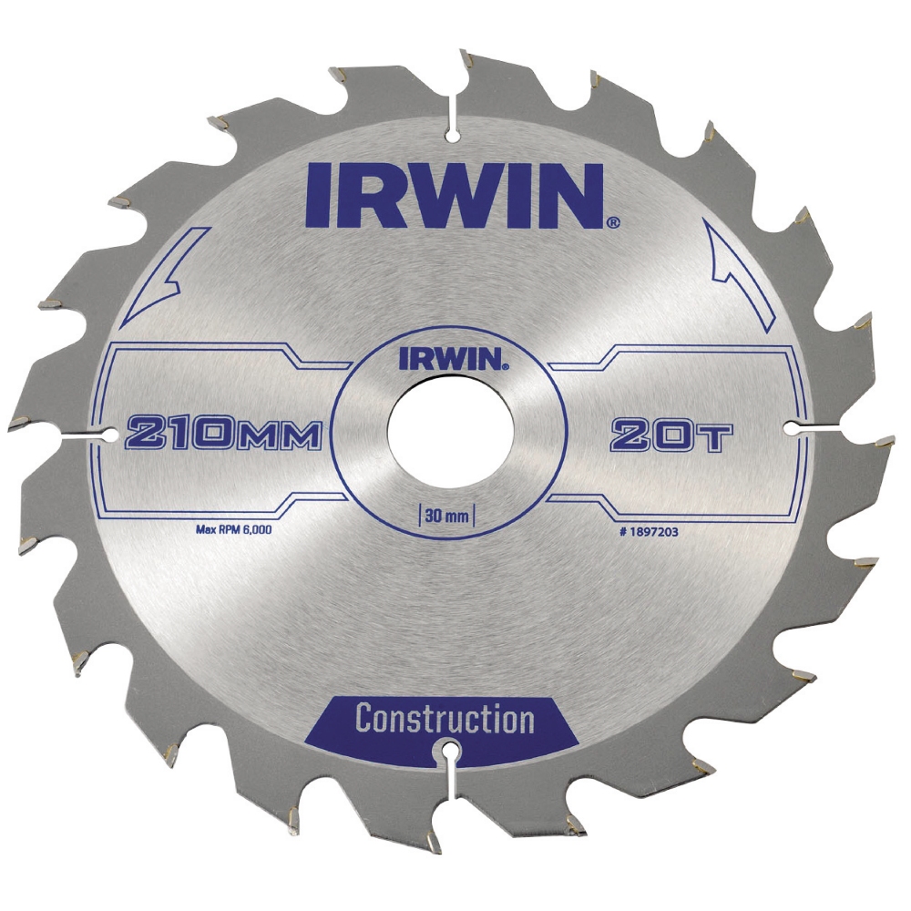Sågklinga Irwin 210x30/20/16mm 20t 2,5mm