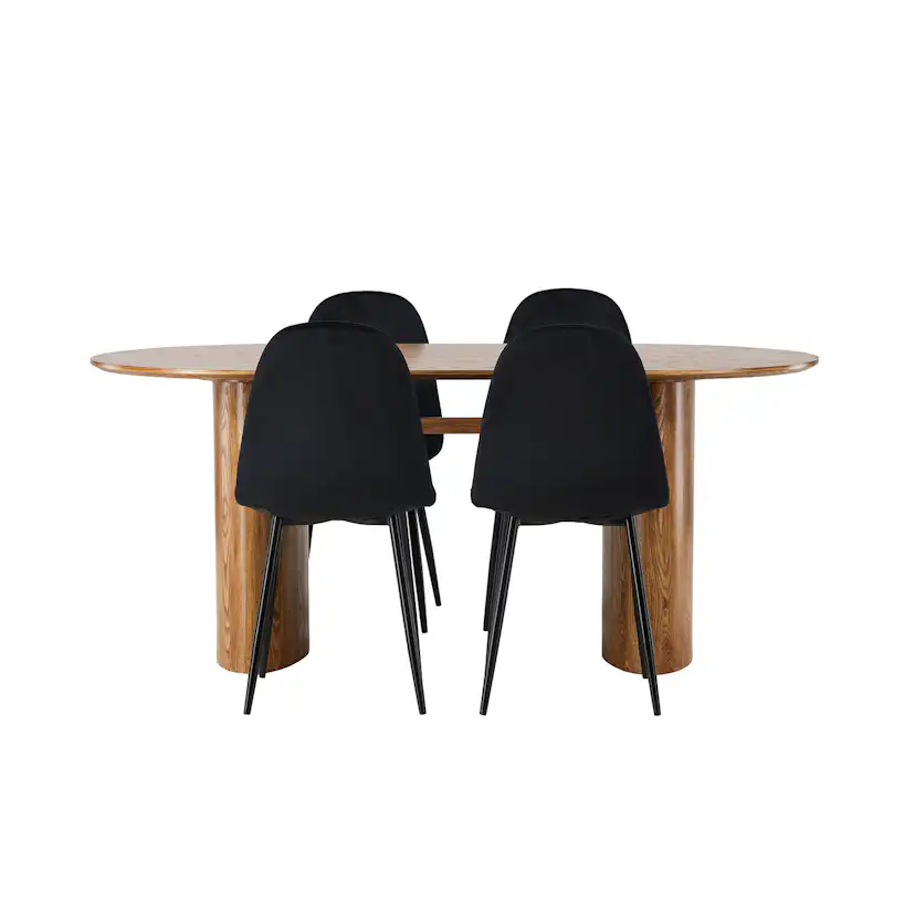 Matgrupp Venture Home Isolde med 4 Polar Stolar