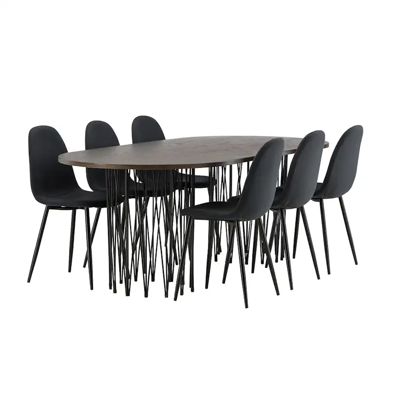 Matgrupp furniture/fashion Stone med 6 Polar Stolar