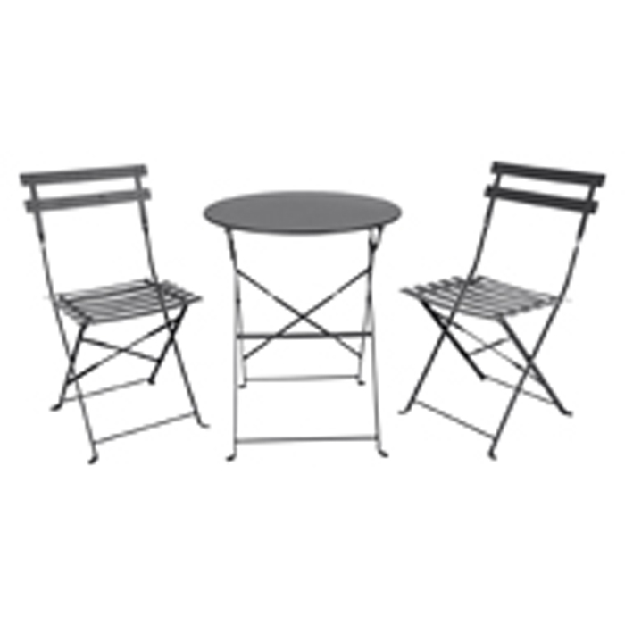 Caféset Outfit Sam 2st Fällbara Stolar med Bord Ø60 cm