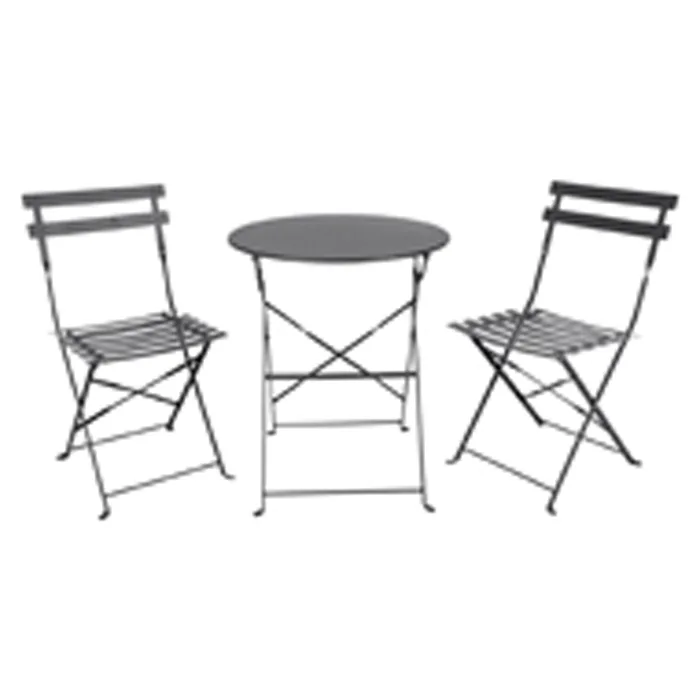 Caféset Outfit Sam 2st Fällbara Stolar med Bord Ø60 cm