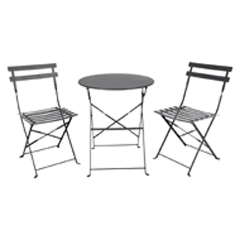 Caféset Outfit Sam 2st Fällbara Stolar med Bord Ø60 cm
